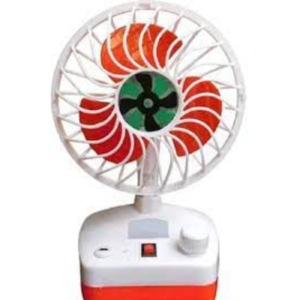 Portable rechargeable table fan with reading led lamp