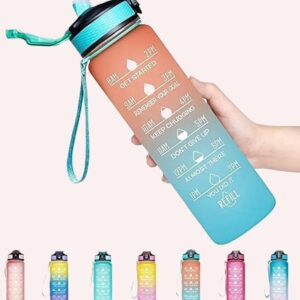Amazing Water Bottle with Motivational Time Marker 1000 ml