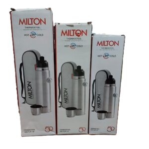 Milton Thermosteel Stainless Steel Vacuum Flask 500ml–1000ml Hot & Cold Water Bottle