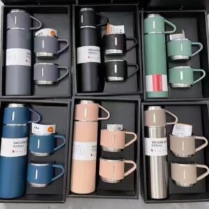 Vaccum flask set with 2 cup set free