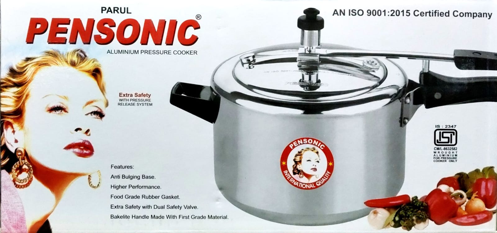 Pensonic Aluminium Pressure Cooker (2L–5L) - Image 4