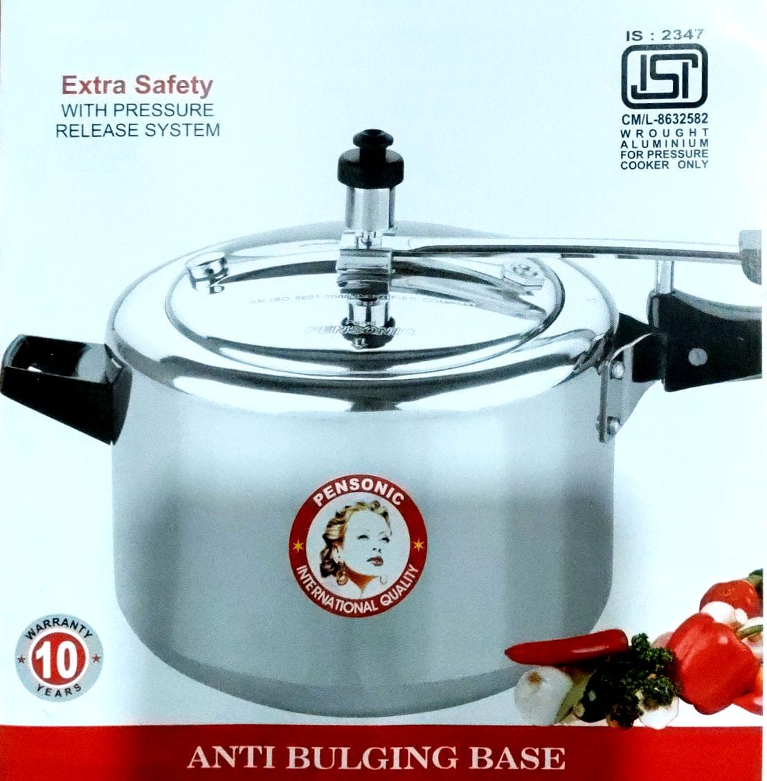 Pensonic Aluminium Pressure Cooker (2L–5L)
