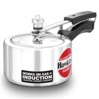 Hawkins Aluminium Classic 1.5 Litre Pressure Cooker with Mirror Polished Pack of 1